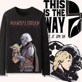 Men's Mandalorian Graphic Long Sleeves T-Shirt
