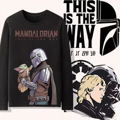 Men's Mandalorian Graphic Long Sleeves T-Shirt