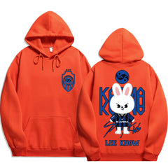 Lee Know KARMA Graphic Printed Hoodie Top