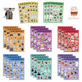 8 Styles Friends Waterproof Decorative Stickers