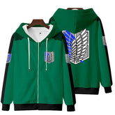 Men's Anime 3d Print Cos Zipper Hoodie