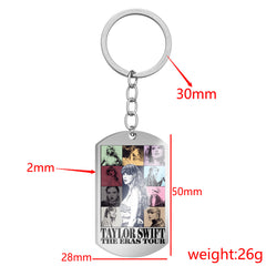 Taylor Dog Tag Keychain Pendant