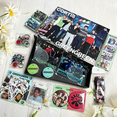 CORTIS GREENGREEN PC Sticker Keyring Gift Box