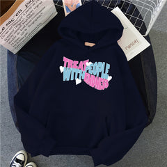 Women's Letter Casual Loose Hoodie