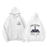 Trendy CHECKMATE Album Print Hoodie