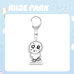 KPOP "CAFE" Acrylic Keychain Pendant