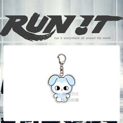 SKZ "RUN IT" 8th Anniversary Doll Acrylic Keychain