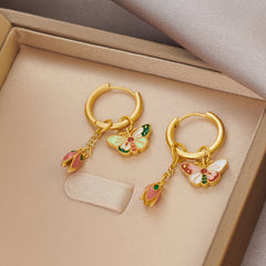 Retro Butterfly Earrings