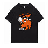 Unisex Pochita Anime Short Sleeve T-Shirt