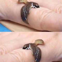 Creative Sparrow Hug Ring