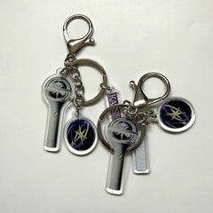 KPOP EYEKONS Lightstick Acrylic Pendant Key Ring