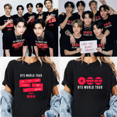 BANGTAN ARIRANG LOGO Printed Cotton T-Shirt
