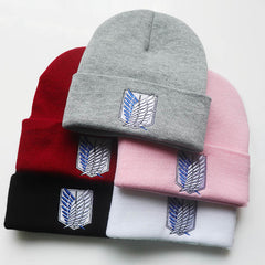 Anime Logo Embroidered Knitted Hat
