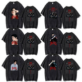 Unisex Kpop ATE Graphic Washed T-shirt