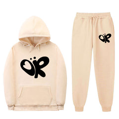 Unisex Leisure Olivia Hoodie Sports Pants Set
