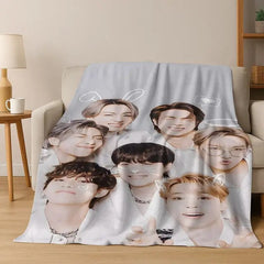 BANGTAN Poster Flannel Blanket