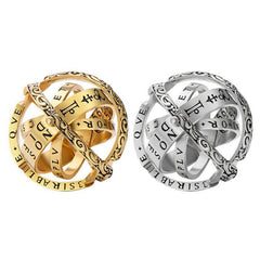 Vintage Original Astronomical Rotating Couple Ring