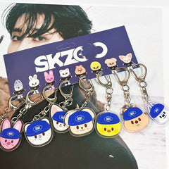 SKZ "KARMA" Hat Doll Acrylic Pendant Keyring Set