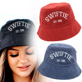 Swiftie Embroidery Corduroy Bucket Hat