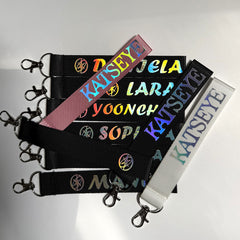 KPOP Name Laser Phone Rope Key Ring