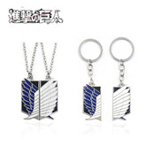 Anime Logo Couple Necklace Keychain