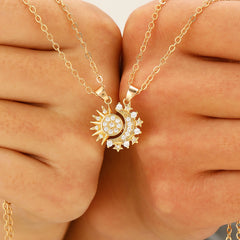 Sun & Moon Necklace Set