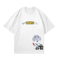 SKZ00 Cartoon Print Short Sleeve Tee