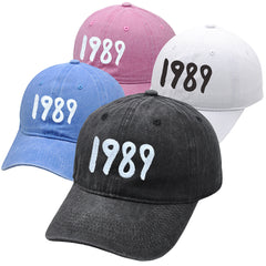 Washed Taylor 1989 Embroidery Baseball Cap