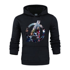 Trendy Avengers Printed Men's Loose Hoodie
