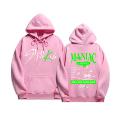 KPOP Fashion Unisex Maniac Print Hoodie