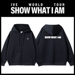 SHOW WHAT I AM Zipper Hoodie Top