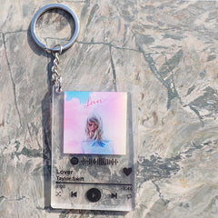 Taylor Song Lyrics Acrylic Keychain Pendant