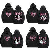 SKZ DO IT Logo Black Hoodie Top