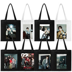 BANGTAN WORLD TOUR Print Zipper Canvas Bag