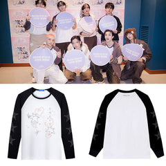 KPOP Crew Neck Long-sleeved T-shirt