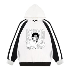 KPOP Album KARMA Character Ink Print Hoodie