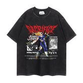 Casual DBZ Washed Short-sleeved T-shirt