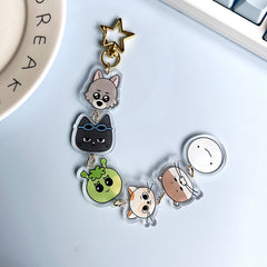 KPOP Cartoon Acrylic String of Keychain