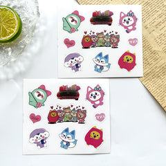 "WDZY" Cartoon Stickers