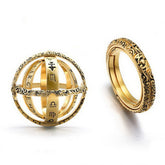 Vintage Original Astronomical Rotating Couple Ring