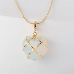 Friendship Moonstone Castle Necklace