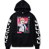 Men's Anime Print Loose Hooded Sweatshirt