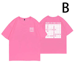 HopeOnTheStage Cotton Loose Short Sleeve T-Shirt