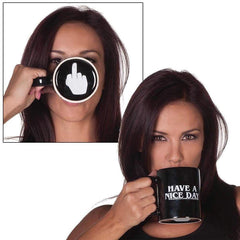 Have A Nice Day Middle Finger Mug