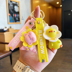 Adorable Spinning Ducks Keychains