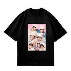SKZ 5' CLOCK Print Crew Neck T-shirt