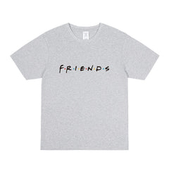 Friends Letter Print Short Sleeve T-Shirt