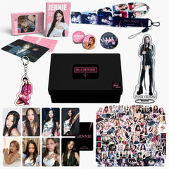 Jisoo ROSE Sticker Card Keychain Gift Box