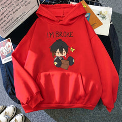 Unisex Funny Game Zhongli Graphic Printed Hoodie