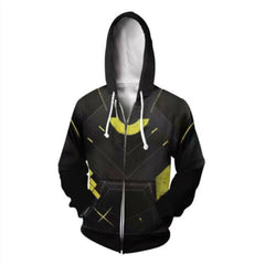Unisex Loki Digital Print Cosplay Zipper Hoodie
